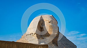 The Great Sphinx on the Giza Plateau in Egypt